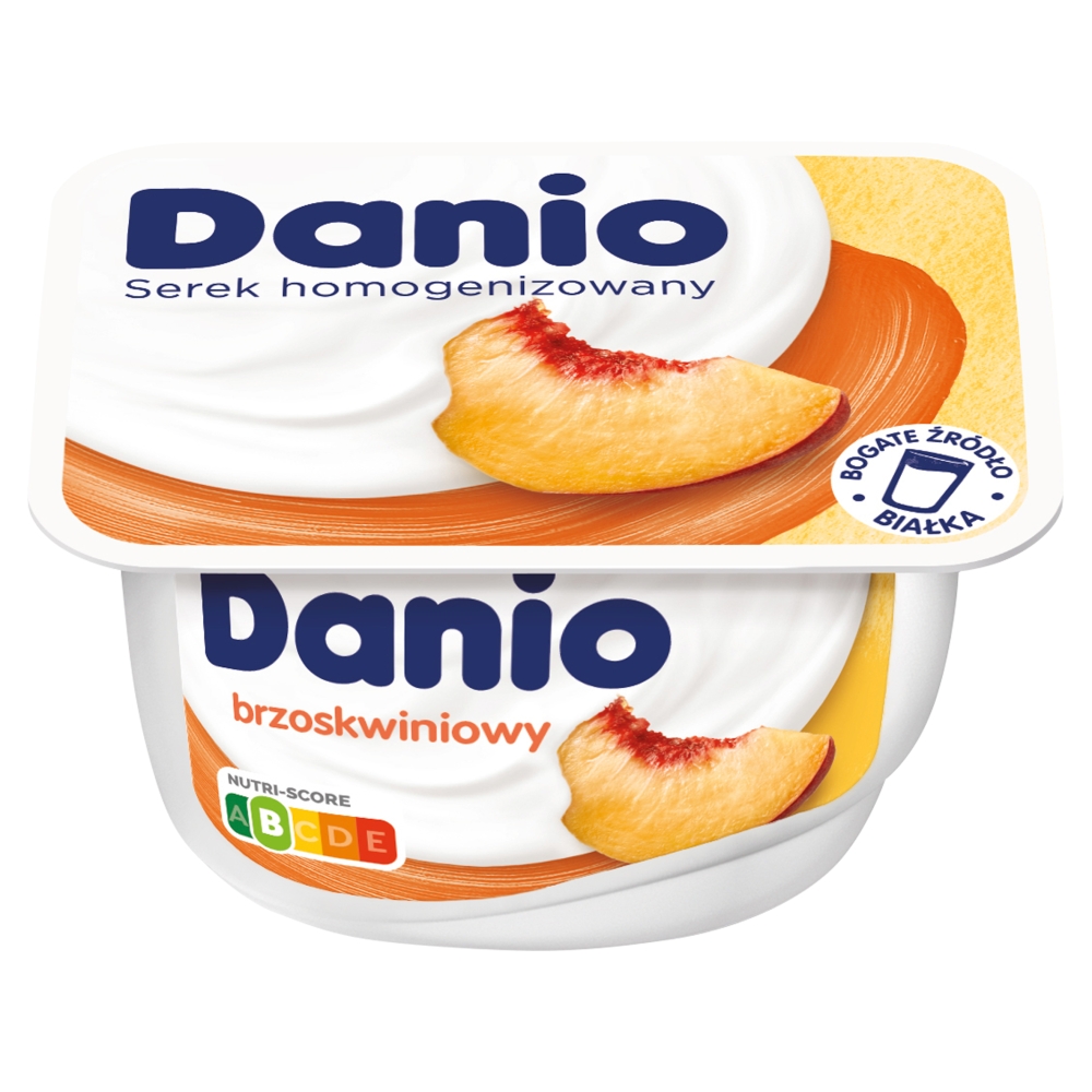 Serek o smaku Brzoskwiniowym  Danio 130g esklep.polomarket.pl