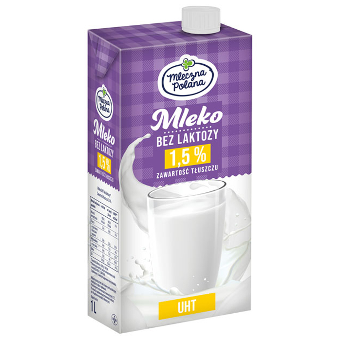 Mleczna Polana mleko UHT bez lakt1,5% 1L