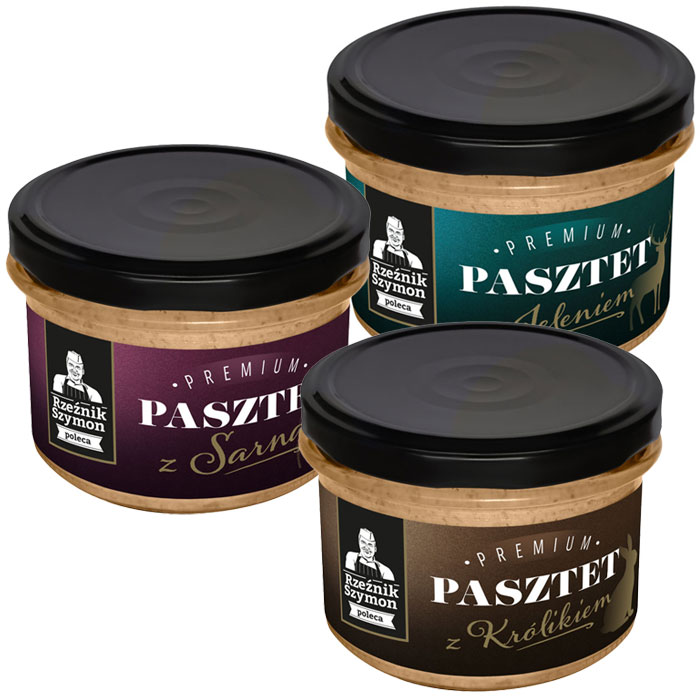 Rzeźnik Szymon pasztet premium 160g sort.
