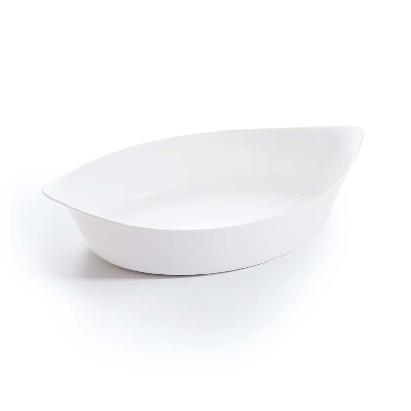 Brytfanna owalna 38x23cm biała