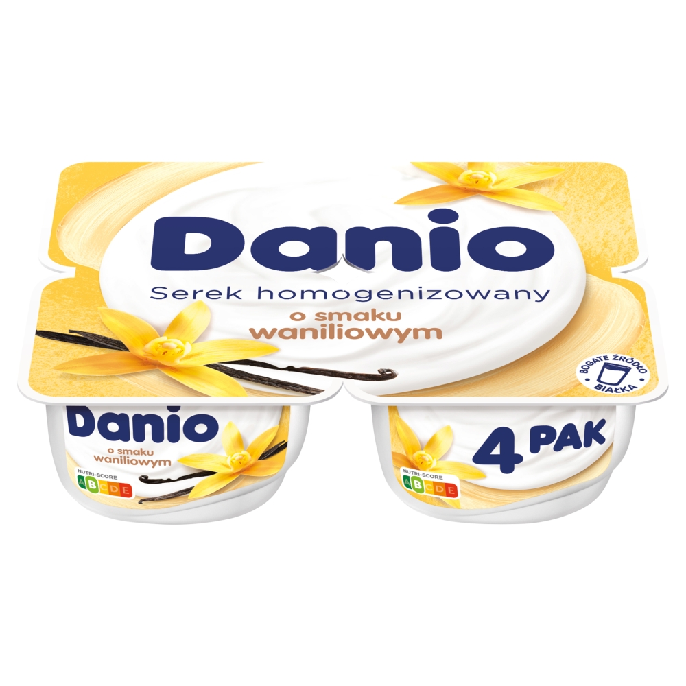 Serek o smaku Waniliowym Danio 4x130g esklep.polomarket.pl