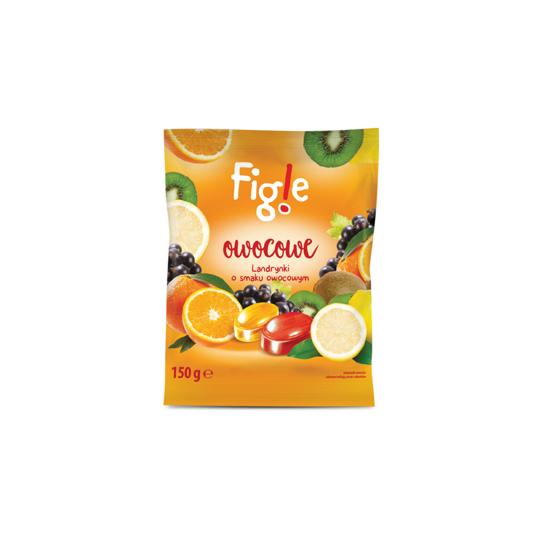 Landrynki o smaku owocowym Figle 150g