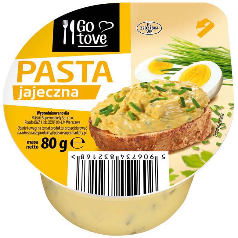 Pasta jajeczna  Go tove 80g