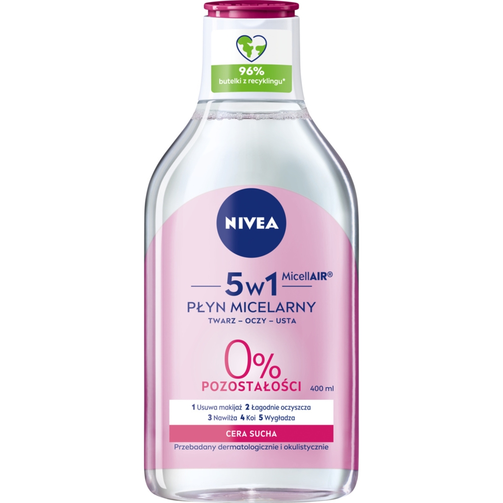 Pielęgnujący płyn micelarny 5w1 do cery suchej NIVEA 400 ml esklep.polomarket.pl