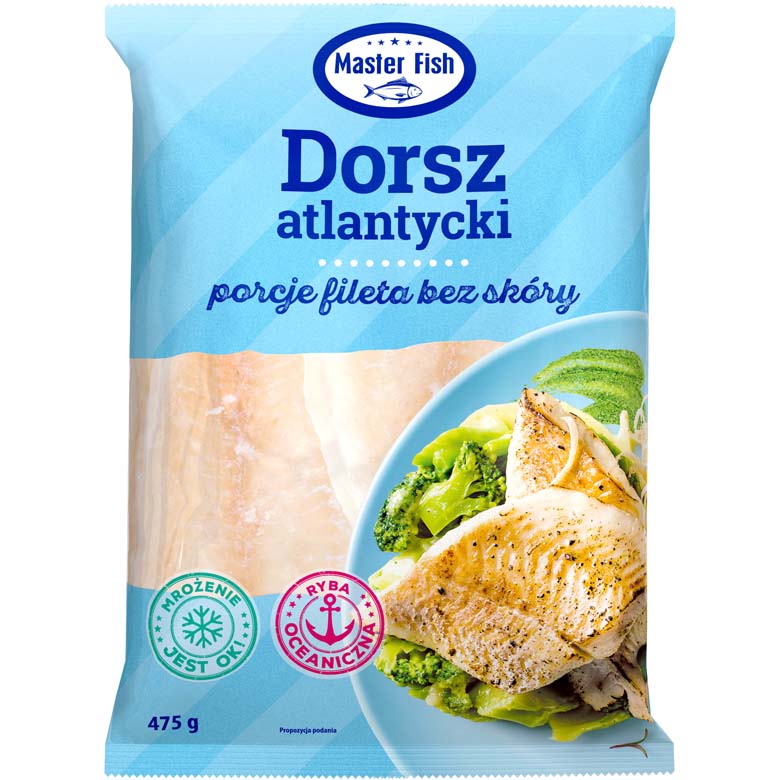 Dorsz atlantycki porcje fileta Master Fish  475g