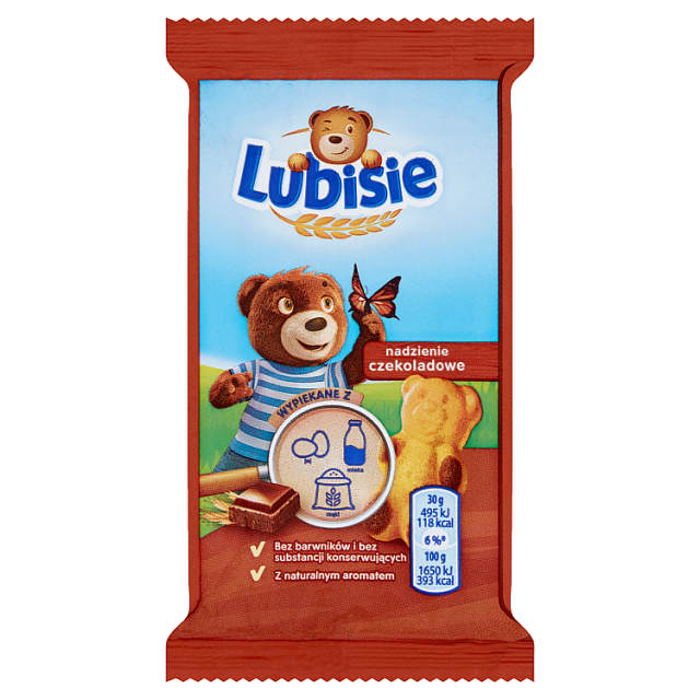 Ciastko z nadzieniem czekoladowe biszkoptowe Lubisie  30g esklep.polomarket.pl