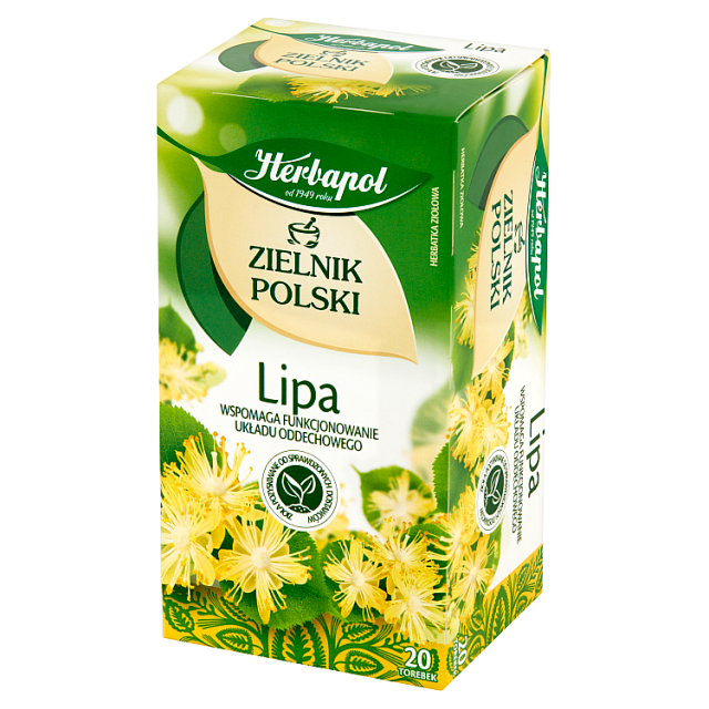 Herbatka lipa Zielnik Polski Herbapol 20tb esklep.polomarket.pl