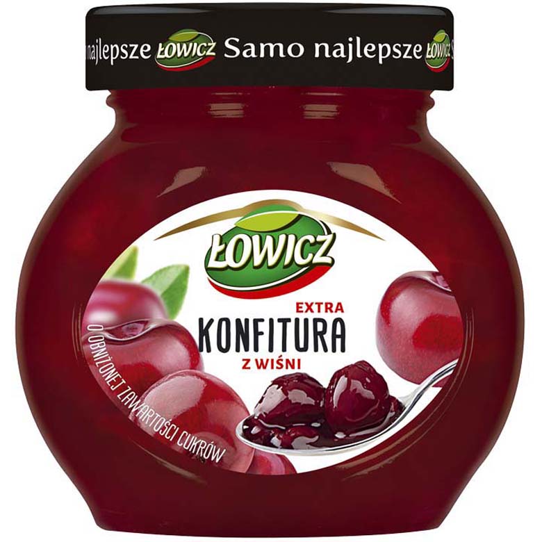 Konfitura wiśniowa Łowicz 240g esklep.polomarket.pl