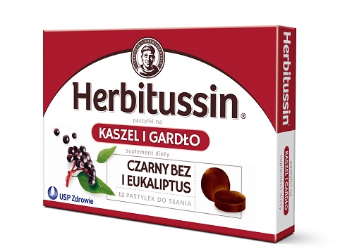 Tabletki Herbitussin kaszel i gardło 12szt