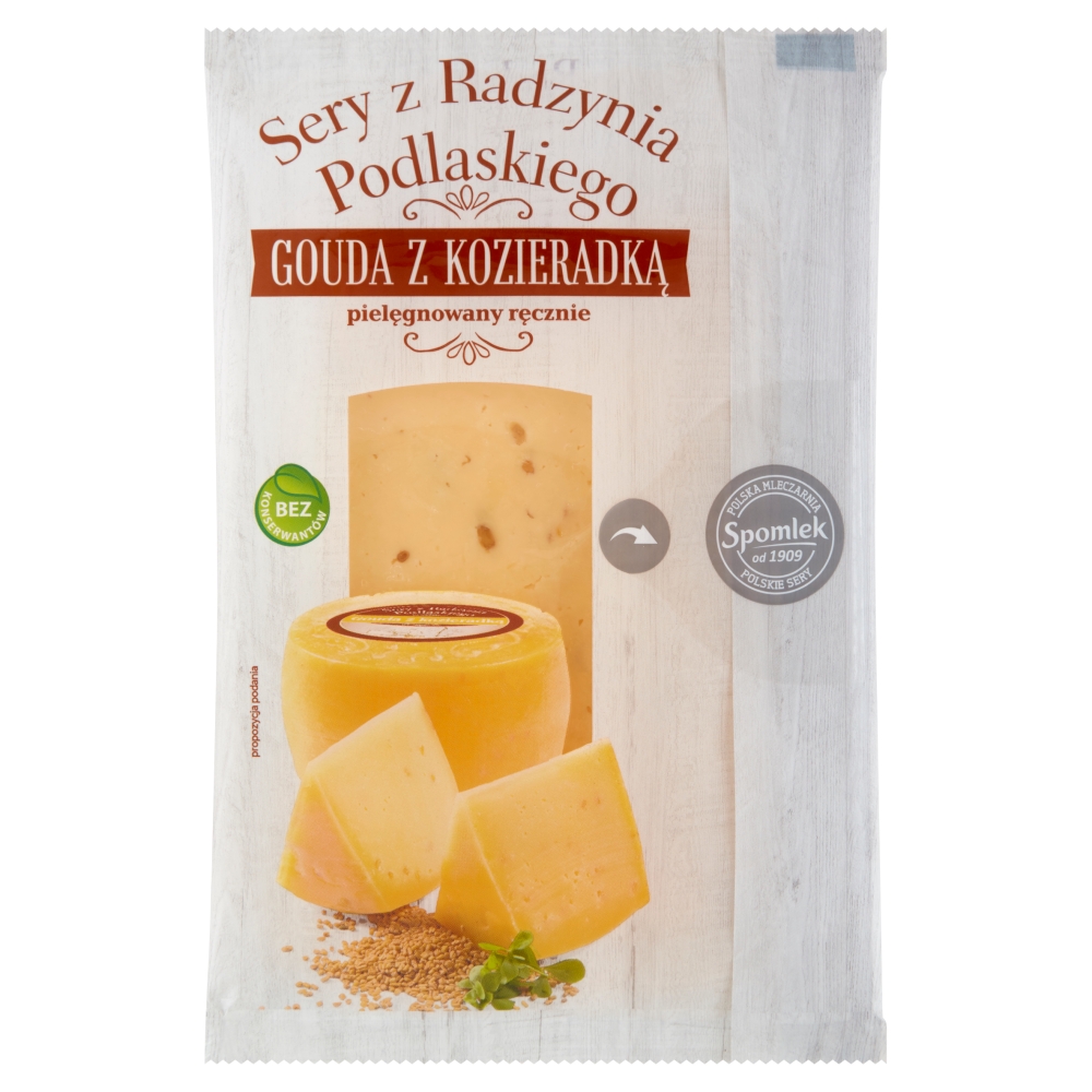 Ser Gouda z kozieradką plastry 135g esklep.polomarket.pl