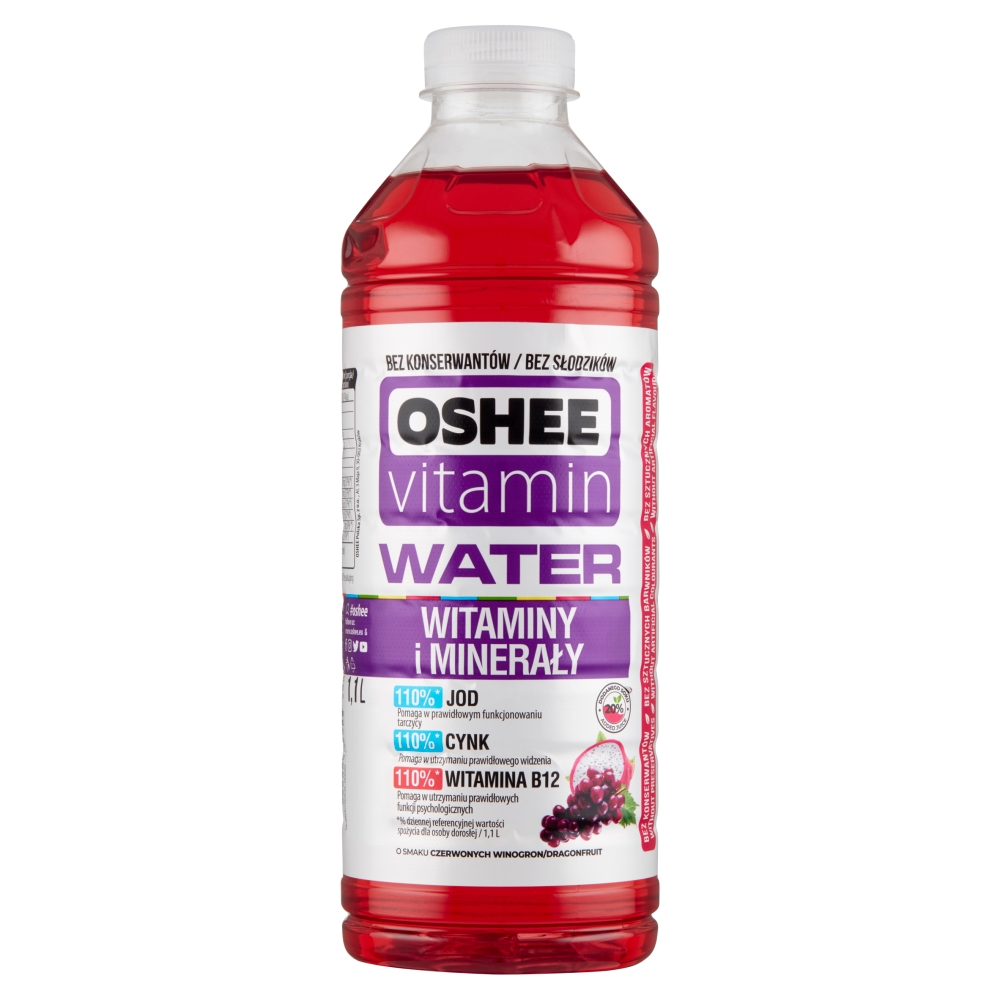 Napój Vitamin Water Witaminy i Minerały Oshee 1,1l