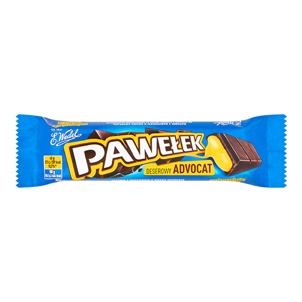 Baton Advocat w gorzkiej czekoladzie Pawełek  45g