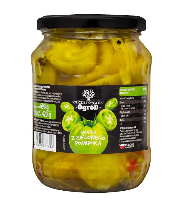 Zaczarowany Ogród Sałatka z zielonego pomidora 690/420g