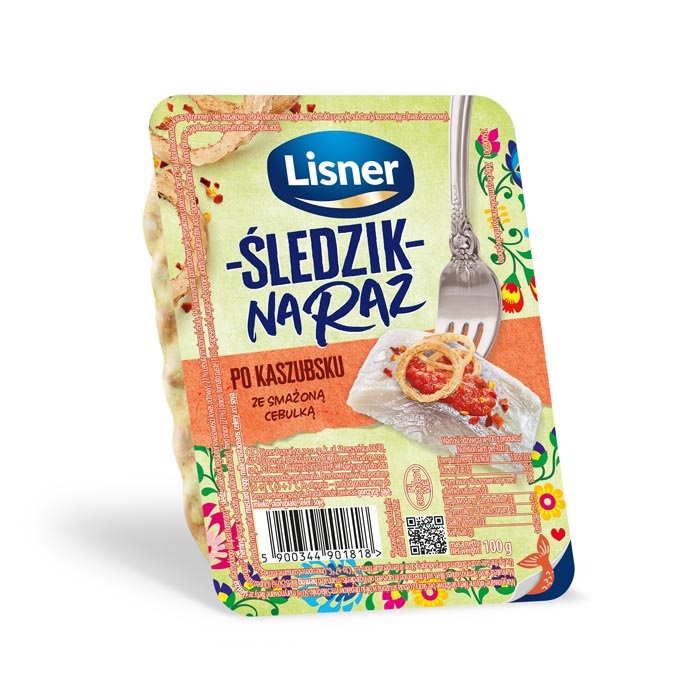 Śledzik na raz regionalne Lisner mix100g