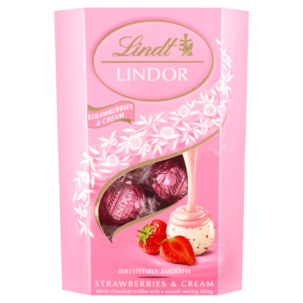 Praliny truskawkowe Lindor 200g