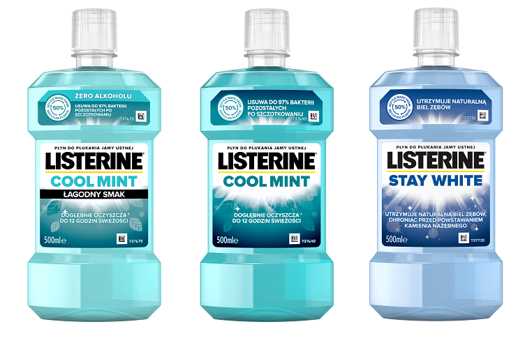 Płyn Listerine do płukania ust sort 500ml esklep.polomarket.pl