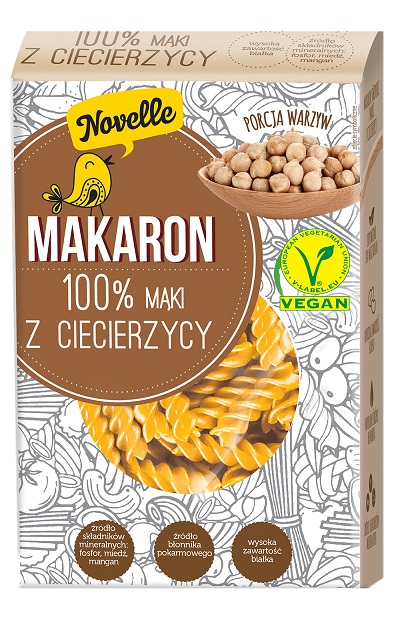 Makaron warzywny świderki z ciecierzycyNovelle 200g