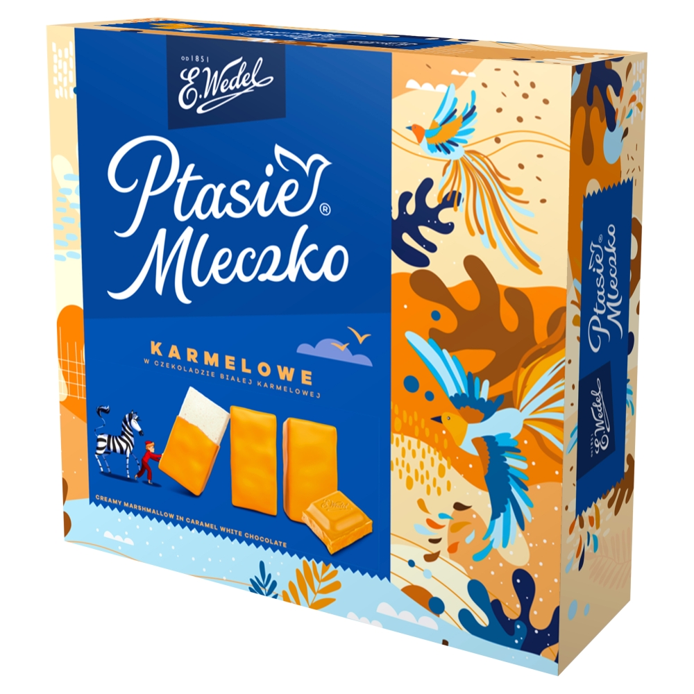 Pianka śmietankowa w czekoladzie karmelowej Ptasie Mleczko 340g
