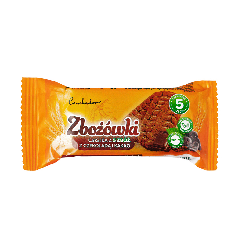 Ciastka Zbożówki z czekoladą i kakao Conchador 50g