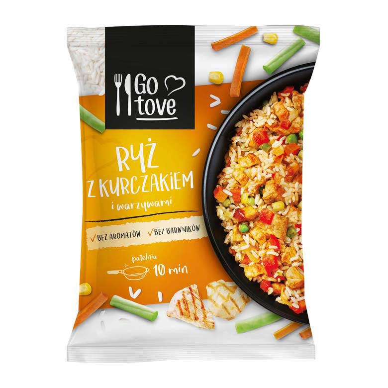Ryż z kurczakiem i warzywami Go tove 450g