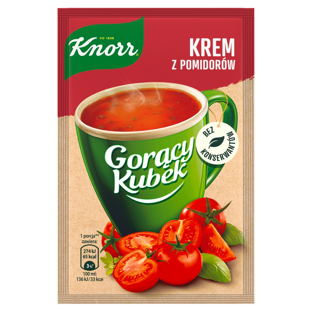 Zupa Gorący Kubek Krem z pomidorów Knorr 19g