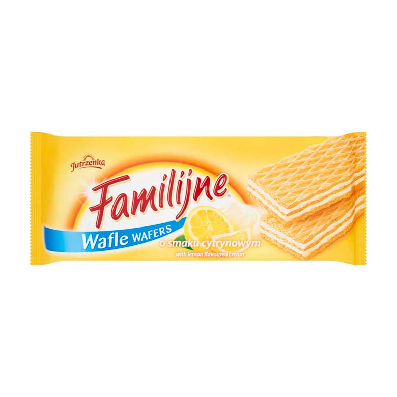 Wafle cytrynowe Familijne  180g esklep.polomarket.pl