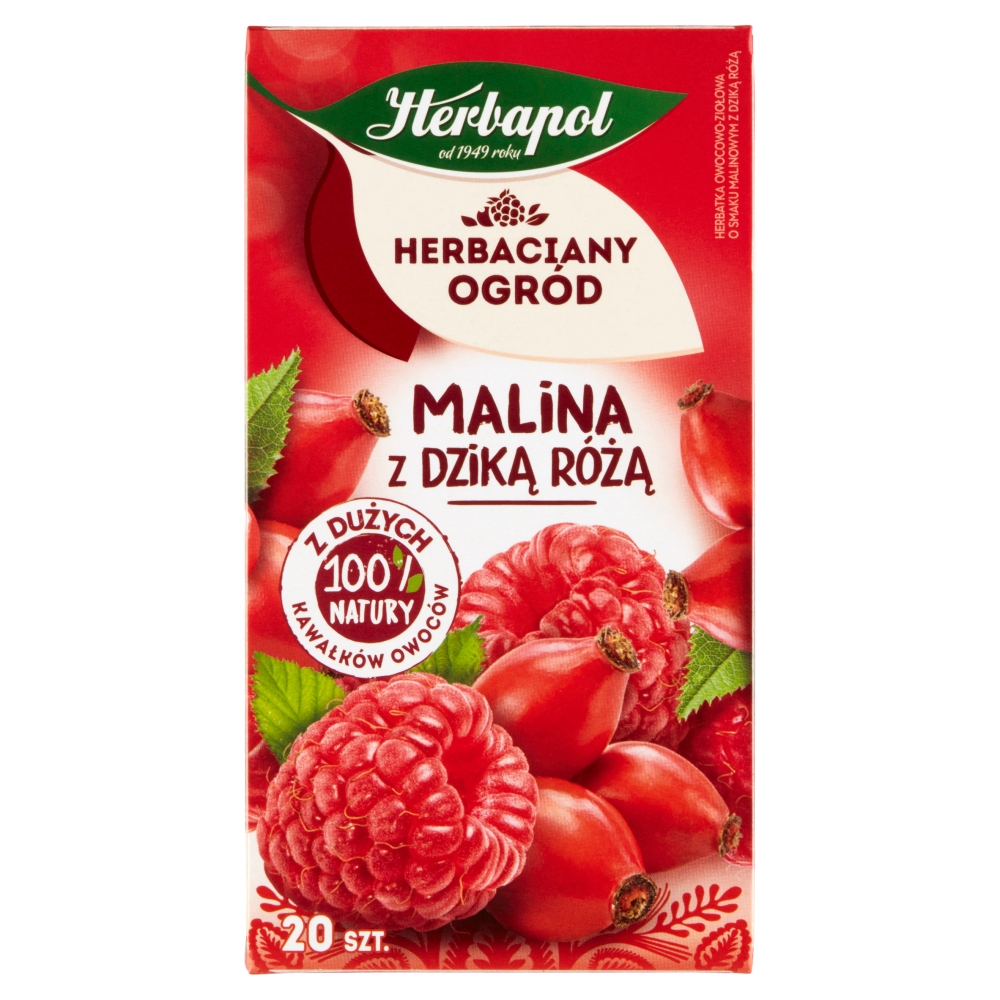 Herbata malina z dziką różą HerbacianyOgród 20x2,7g esklep.polomarket.pl