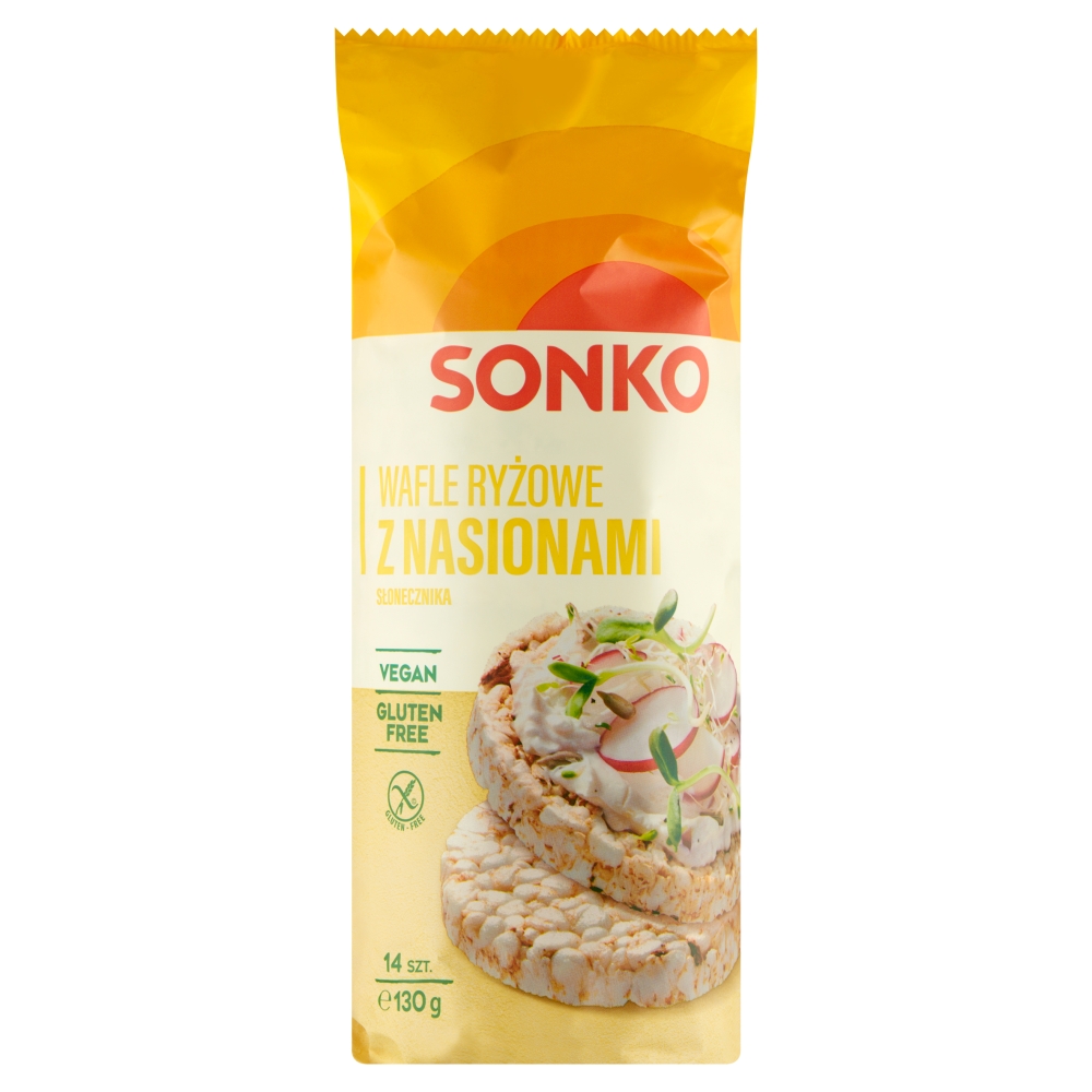 Wafle ryżowe ze słonecznikiem Sonko 130g esklep.polomarket.pl