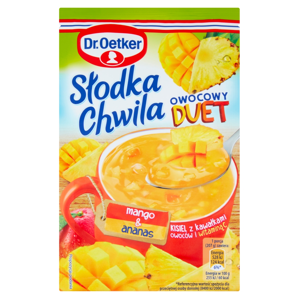 Kisiel Słodka Chwila mango-ananas z owocami 32g esklep.polomarket.pl
