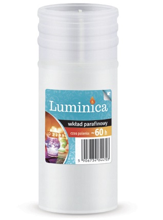 Wkład parafinowy ~ 60 godzin palenia Luminica 180 g