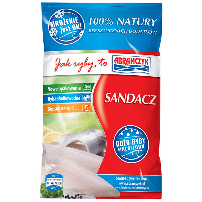 Filet z sandacza ze skórą 450g