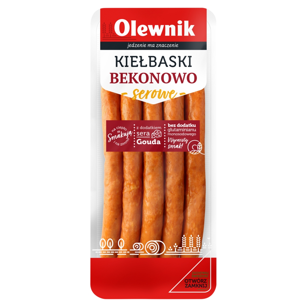 Kiełbaski bekonowo-serowe 200g