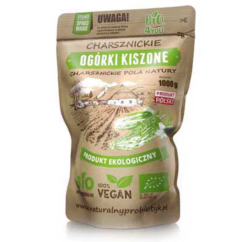 Ogórki Charsznickie kiszoneEKO500g/1000g