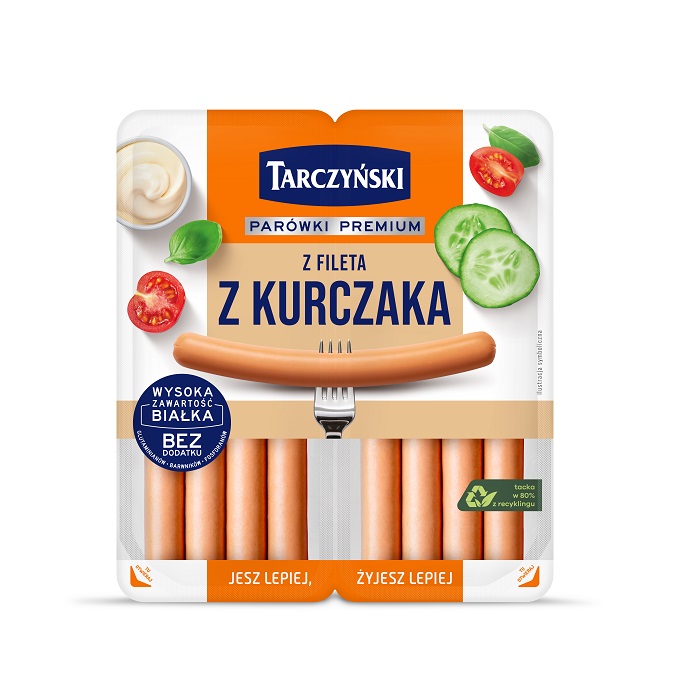 Parówki z fileta  Tarczyński 180g esklep.polomarket.pl