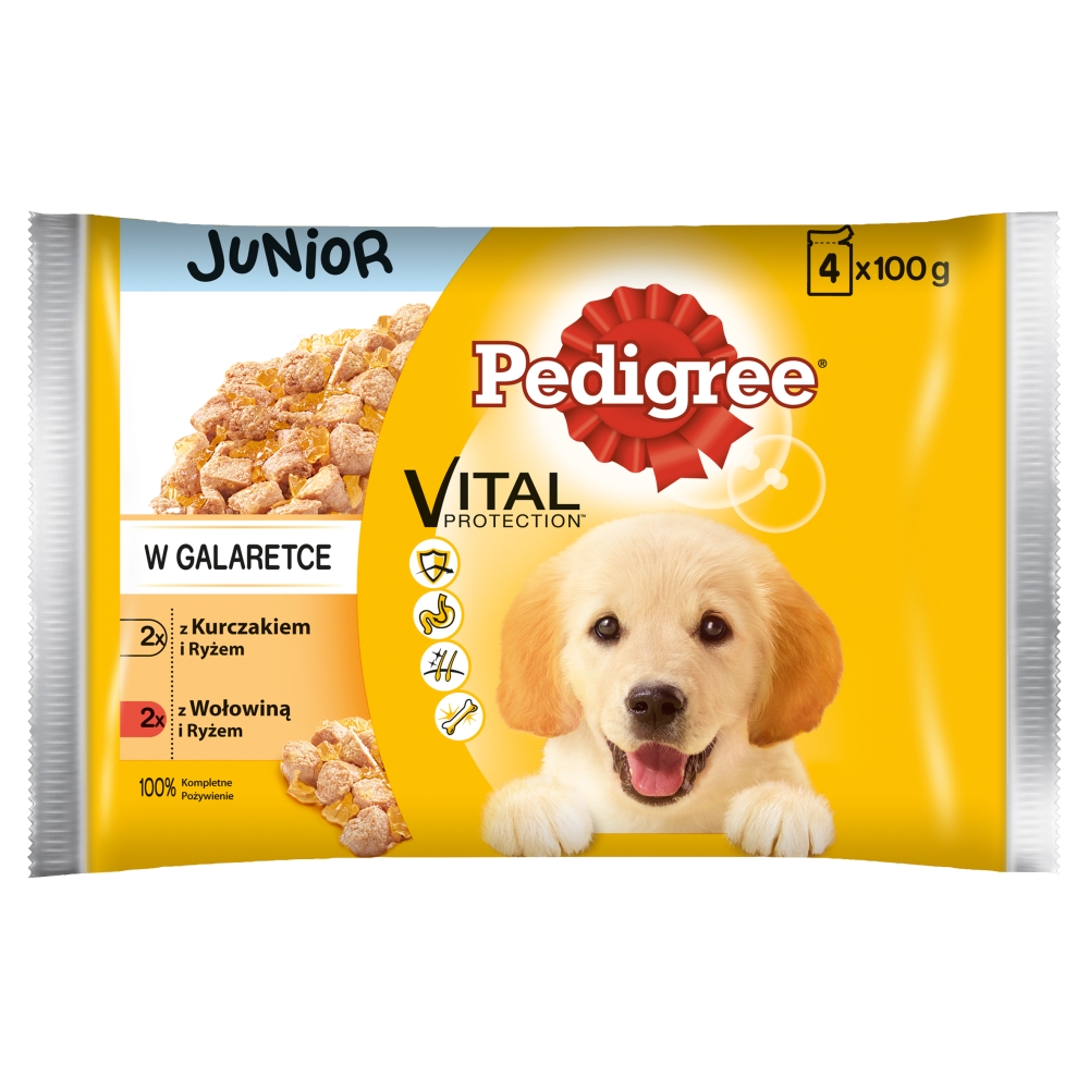 Karma dla psa Junior Pedigree 4x100g esklep.polomarket.pl