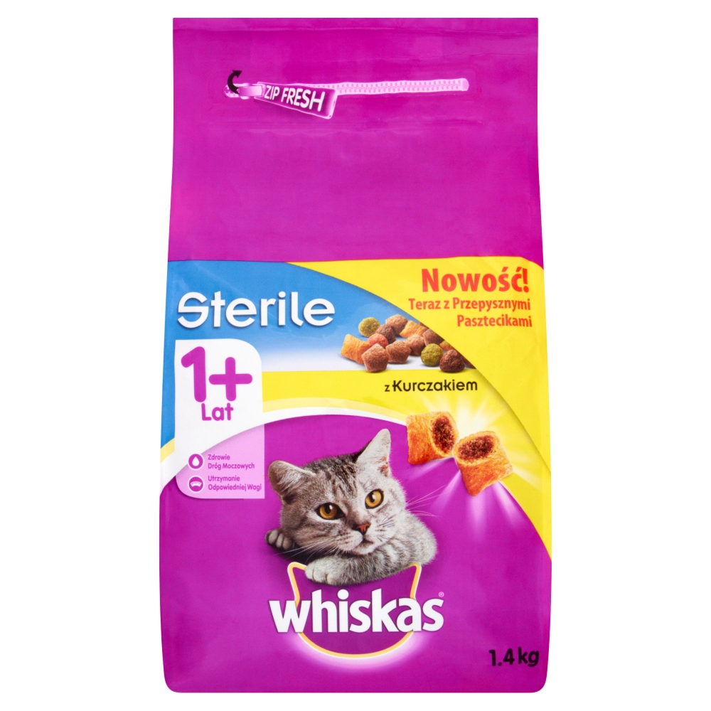 Karma dla kota Sterile kurczak Whiskas 1,4kg