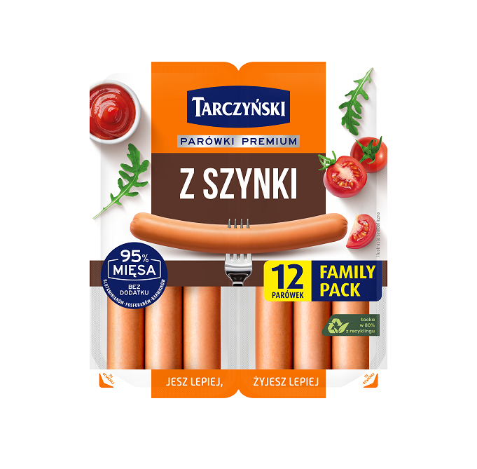 Parówki z szynki 440g Famili Pack esklep.polomarket.pl