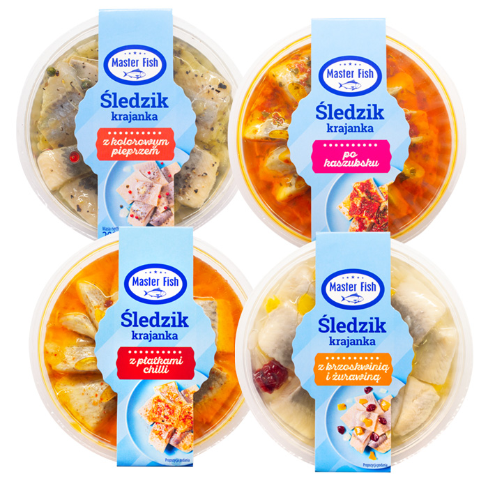 Master Fish krojone filety sort 200g