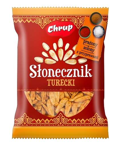 Chrup Słonecznik turecki prażony solony z przyprawami 100 g