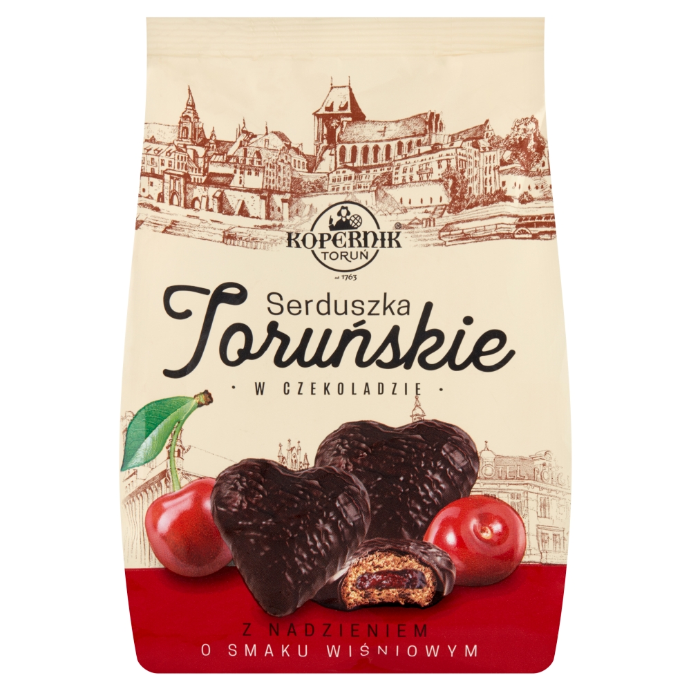 Pierniki w czekoladzie wiśnia Kopernik150g