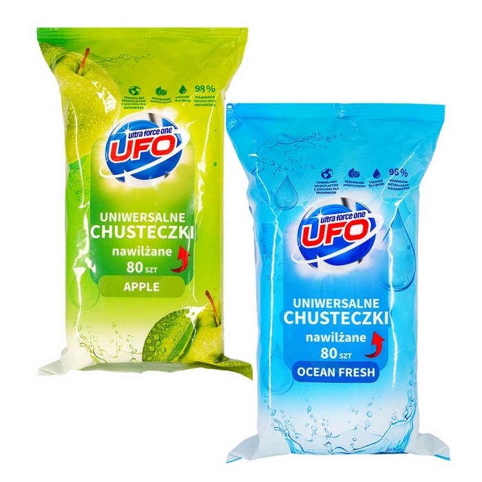 UFO chusteczki uniwersalne nawilżane sort 1 opak - 80szt.