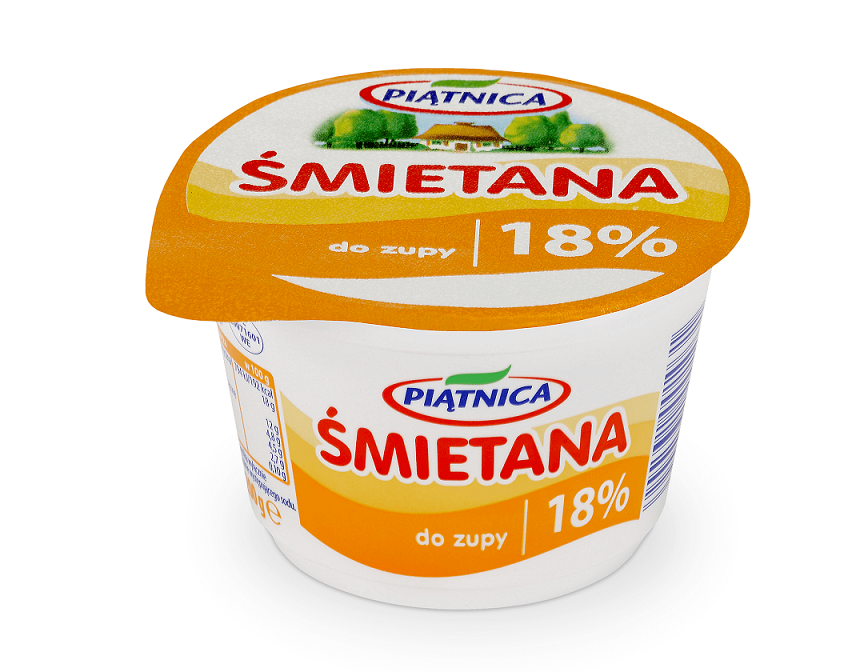 Śmietana Piątnica 18% 200g esklep.polomarket.pl
