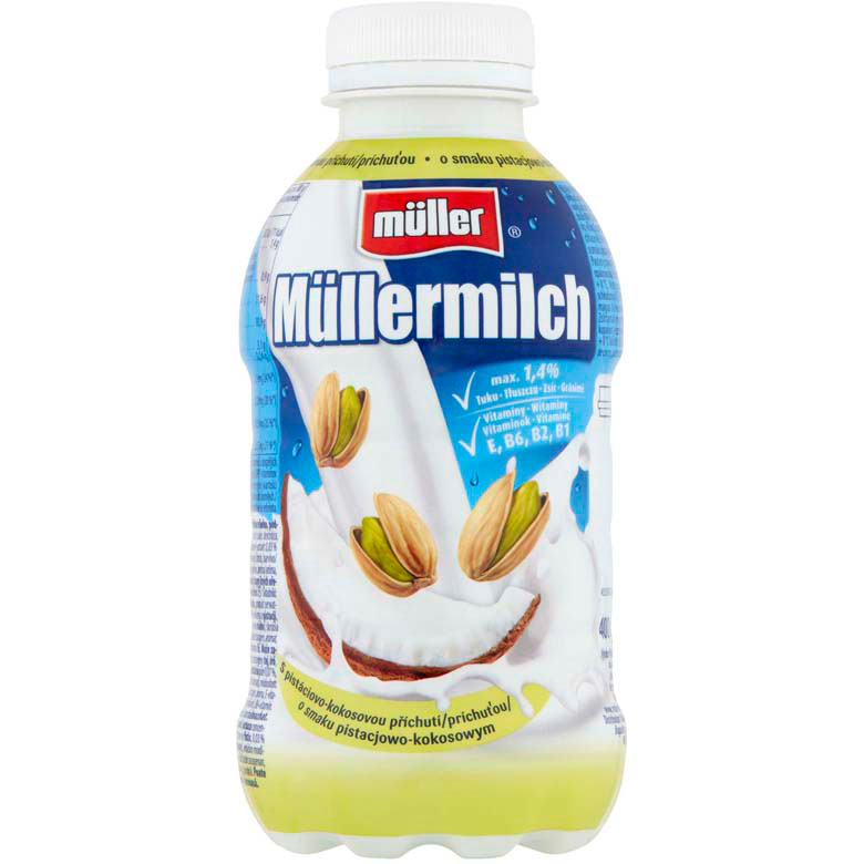 Napój kokos pistacja orzech Mullermilch 400g esklep.polomarket.pl