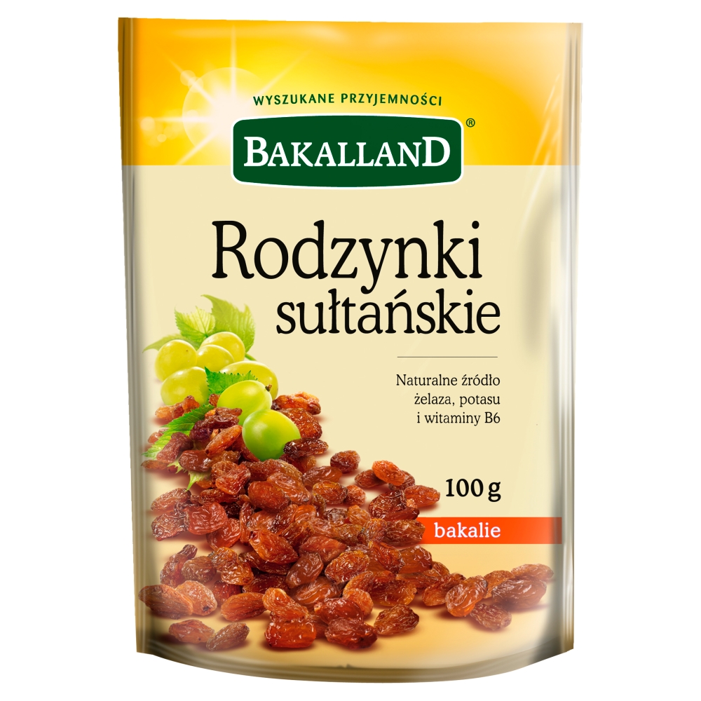 Rodzynka sułtańska Bakalland 100g esklep.polomarket.pl