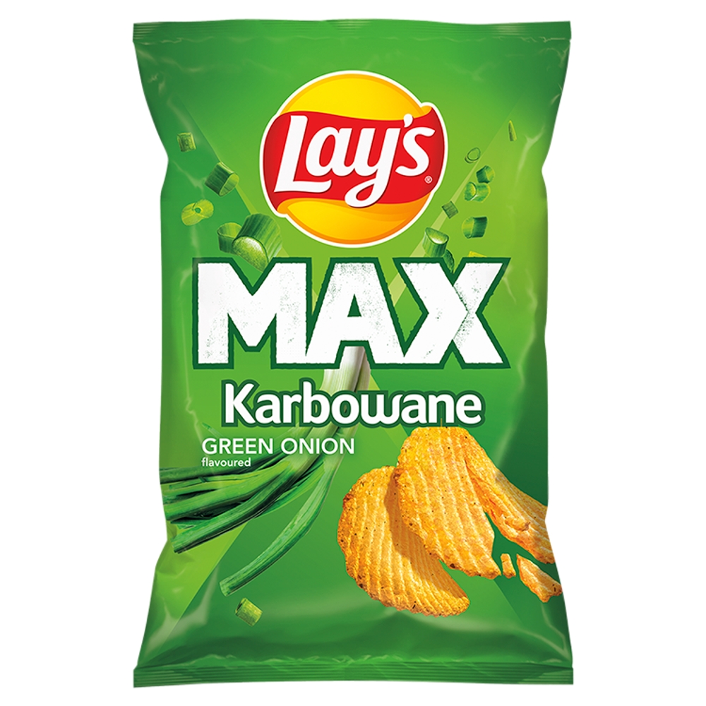 Chipsy karbowane zielona cebulka Lays 120g