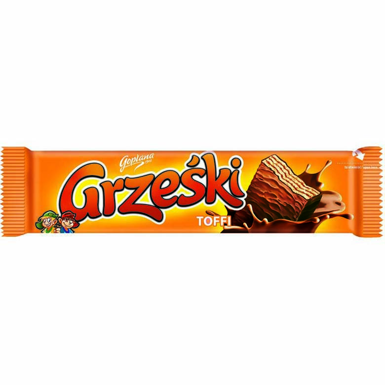 Wafle toffi w czekoladzie Grześki 36g