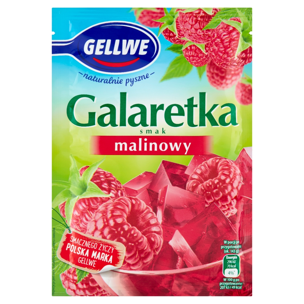 Galaretka malinowa Gellwe 72g esklep.polomarket.pl