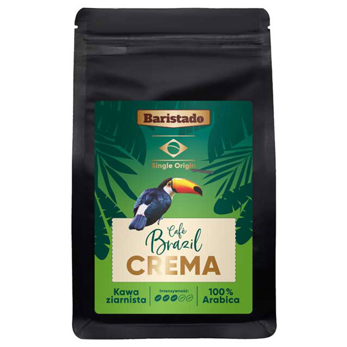 Kawa ziarnista Baristado Brazil Crema 100% Arabica 250g
