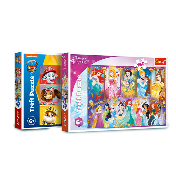Puzzle 160 elementów różne licencje