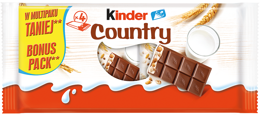 Baton Kinder Country 94g esklep.polomarket.pl